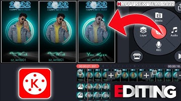 Happy New Year 2022 Status Video Editing In Kinemaster | New Trending Status Video Editing New Year