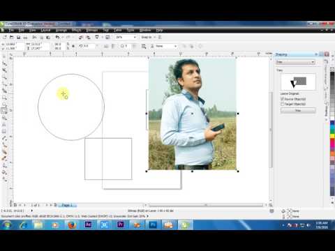 power clip in corel draw,to fix a pic in a shape in corel