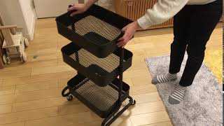 山善 バスケットトローリー LBT-3のぐらつき具合は？