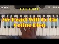 My Heart Will Go On Easy Piano Keyboard Tutorial - Titanic Theme