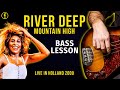 كيفية العزف ريفر ديب ماونتن هاي لايف درس الباس وتحليله رقم ٣٢٤ 