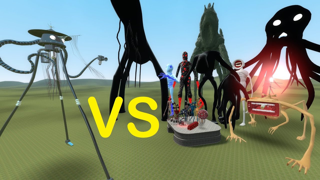 NEW CLASSIC TRIPOD VS TREVOR HENDERSON CREATURES!! - GarrysMod Sandbox