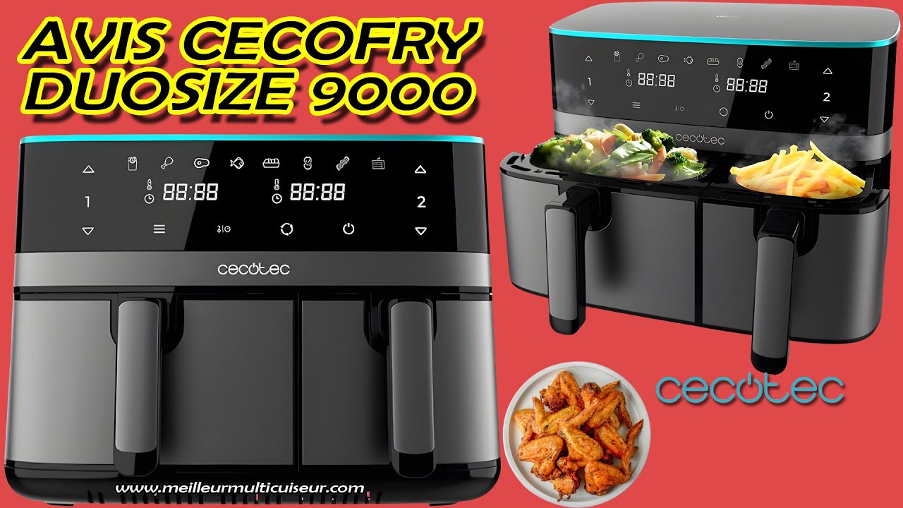 ⭐ Avis Cecofry DuoSize 9000 de CECOTEC, friteuse sans huile à
