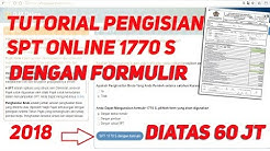Tutorial pelaporan SPT pajak online [e-filling]  1770 S 2018 diatas 60juta dengan lampiran formulir - Durasi: 13.55. 