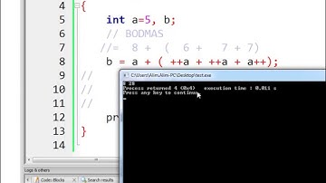 C Programming increment decrements ++x , x++
