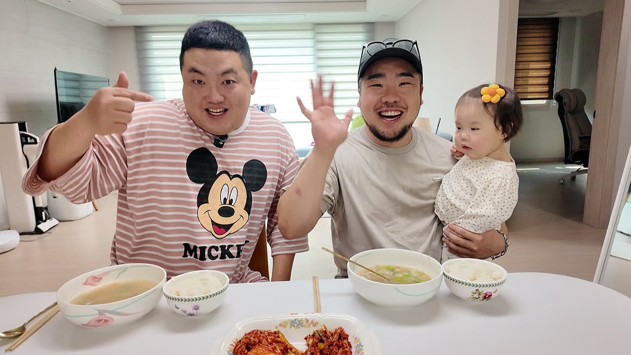 고된 육아로 쓰러진 동생 8시간 끓인 닭곰탕으로 몸보신을 시켜주자