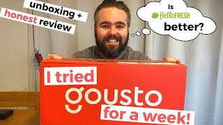 I tried Gousto for a week! UK unboxing + honest review