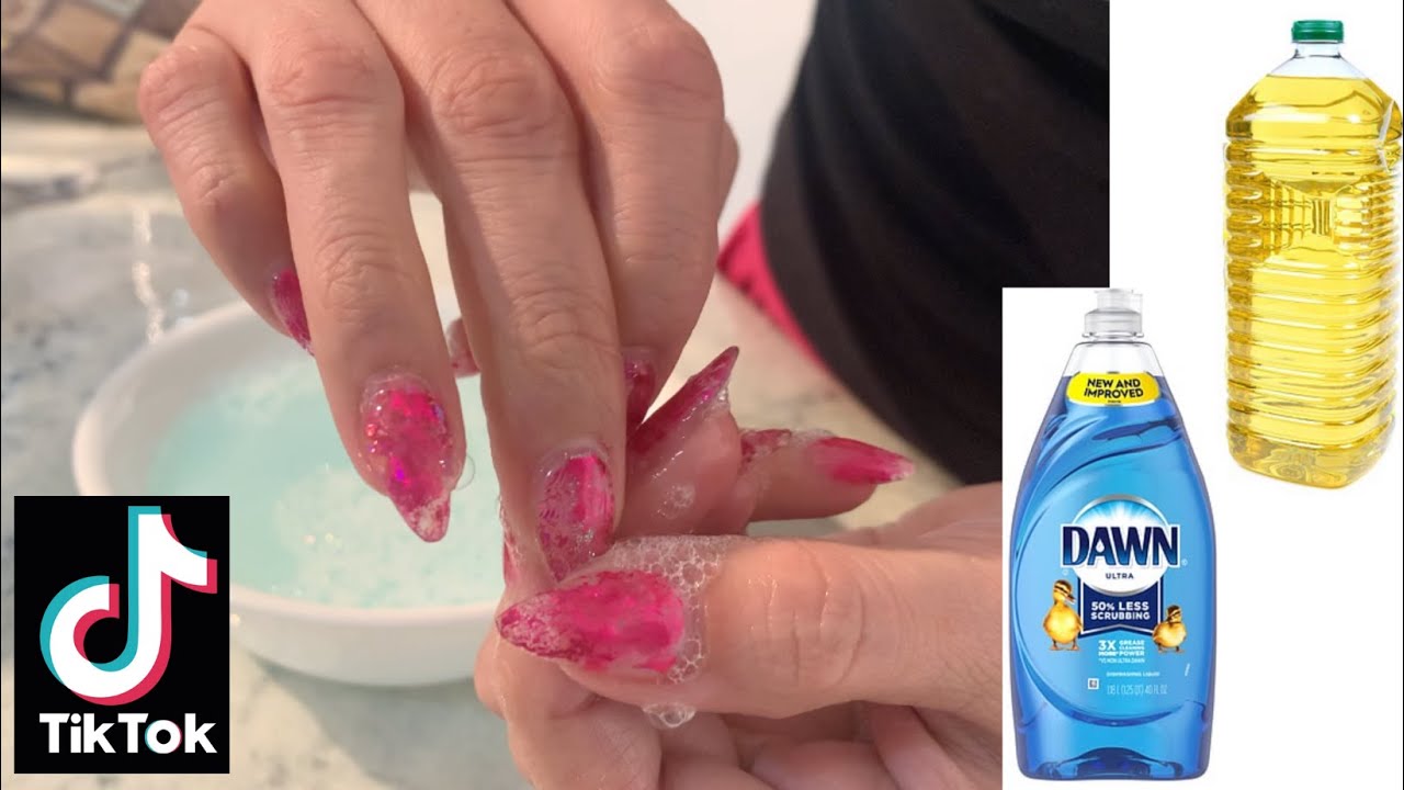 can you remove nail glue w nail polish remover｜TikTok Search