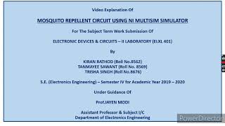 Mosquito Repellent Circuit Simulation screenshot 2