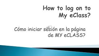 How to log on to eCLASS - GCPS  By Kyla Ramsey