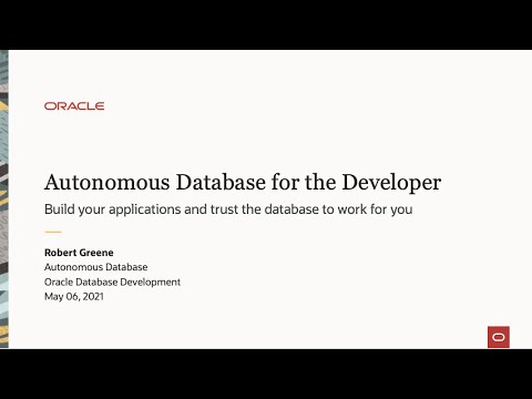 Autonomous Database Office Hours: REST API Deep Dive