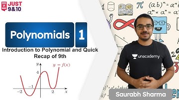 Introductions to Polynomials & Quick Recap of 9th | Polynomials - 1 | Class 10 | Saurabh Sharma