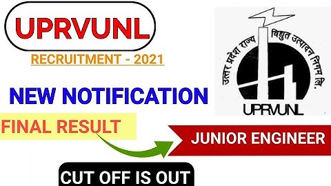 UPRVUNL JE FINAL RESULT AND FINAL CUT OFF IS OUT | @Railwaysengar