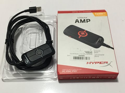 UNBOXING PLACA DE SOM HYPERX AMP 7.1 USB SURROUND SOUND HX-USCCAMSS