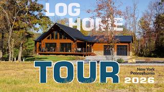 Modular Log Home Tour - Cozy Cabins 2026 (NY & PA)
