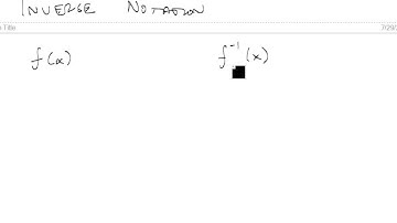 Use Inverse Notation