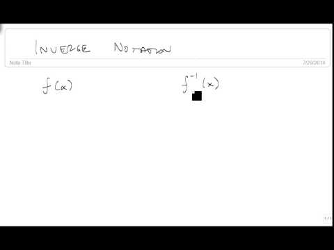 Use Inverse Notation