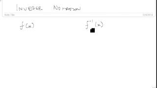 Use Inverse Notation