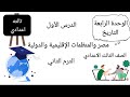 مصر والمنظمات الإقليمية والدولية الوحدة الرابعة الصف الثالث الاعدادي الترم الثاني تاريخ