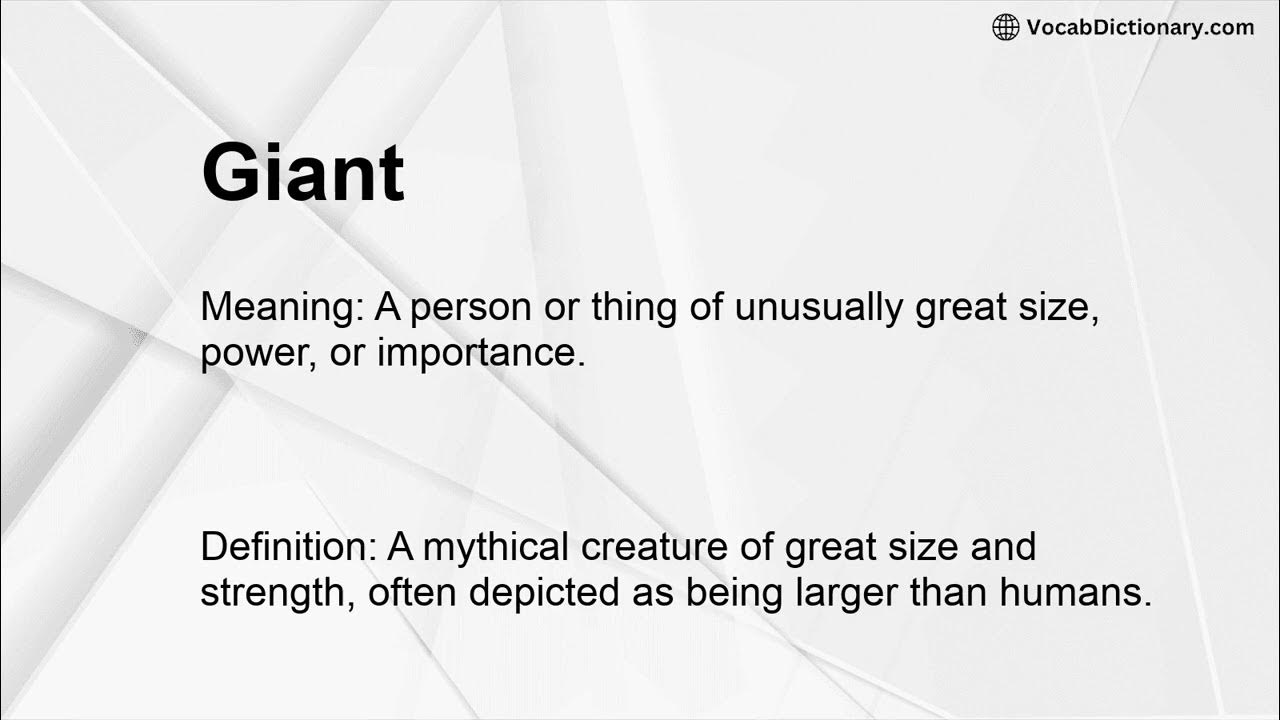 Giant Meaning YouTube giant-meaning-youtube