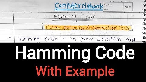What is Hamming Code? With Example in Hindi | Error Detection and Correction | Computer Network 