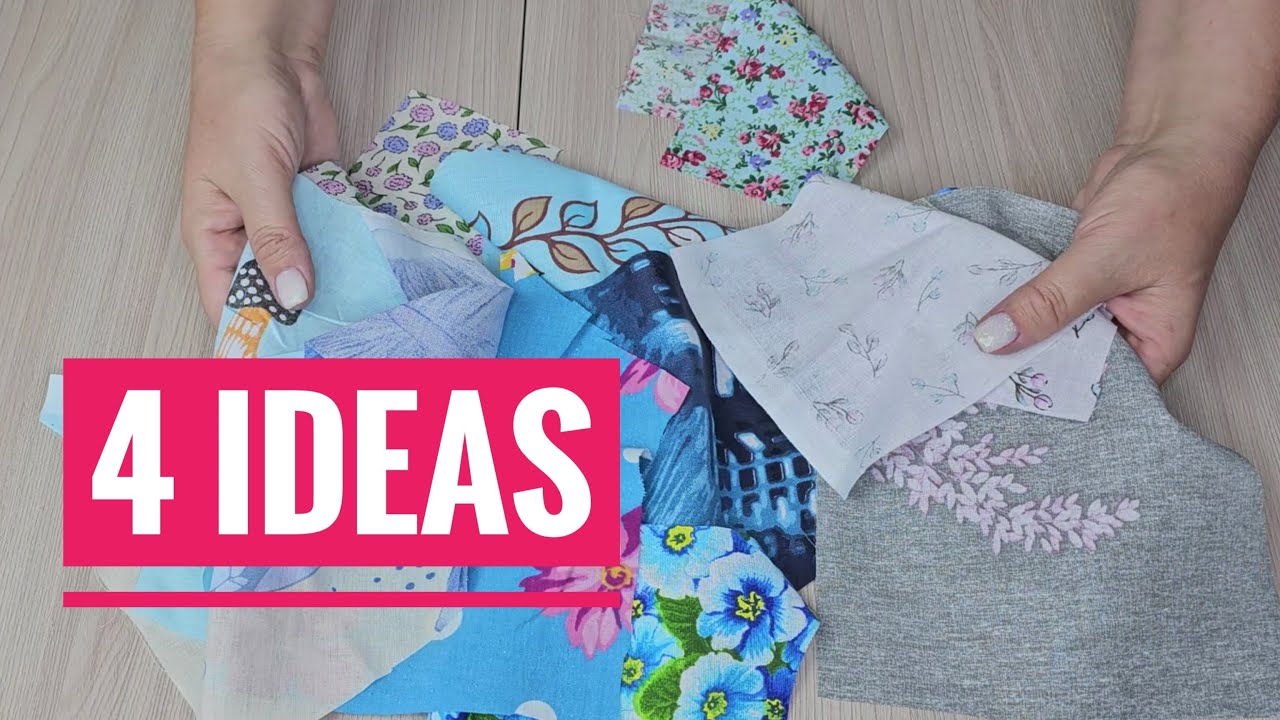 4 ИДЕИ Что Сшить из Остатков Ткани/Лоскутное шитье