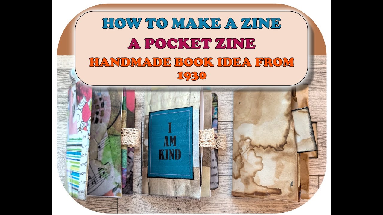 📖✨HANDMADE BOOKS ✨📖 How to Make a Pocket Zine with Only One Page
