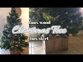 CHRISTMAS TREE FAUX WOOD SKIRT