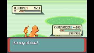Pokemon Emerald Charmander Lanzarrocas Rock Throw