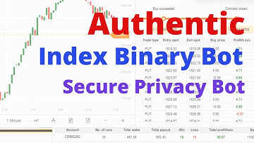 Authentic Binary.com Bot - Index Strategy Binary Bot | Secure Privacy Lifetime Bot