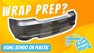 HOW TO PREP A BUMPER FOR WRAP |  BMW 128i PROJECT