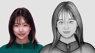 How To Draw Squid Game Player 222 - Squid Game Drawing - Kim Jun Hee Easy Drawing With Pencil