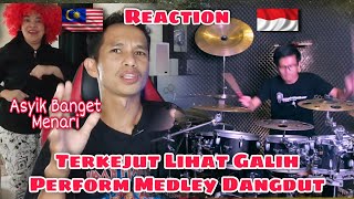 Keren Skill Drum Galih Medley Dangdut Terheboh 🇲🇾 Malaysia Reaction