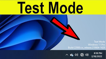Test Mode Windows 11 pro How to remove
