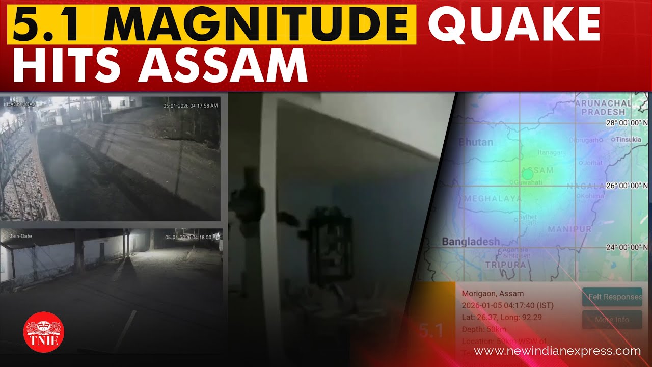 Assam hit by 5.1 magnitude earthquake; no casualty reported | Northeast