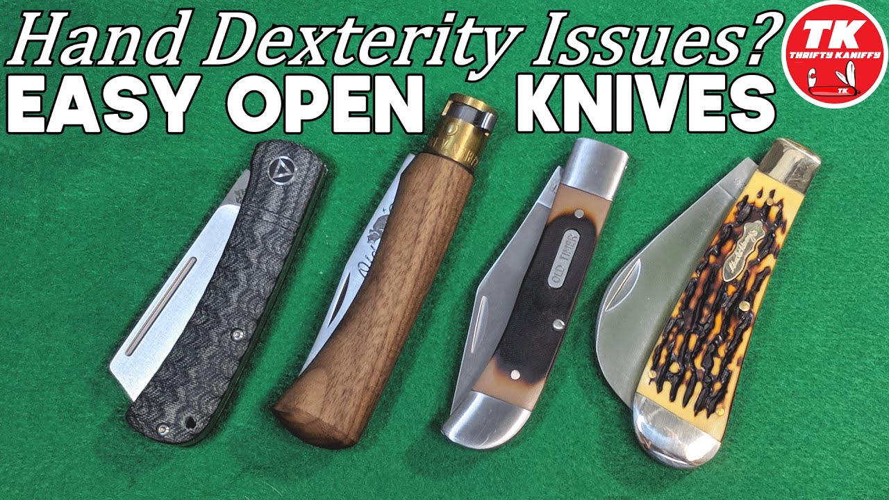 Open Tag Response Limited Dexterity Easy Open Pocket Knives