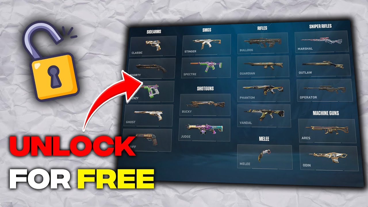 UNLOCK ALL SKINS FOR FREE IN VALORANT 2025 🔓