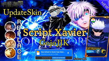 New Xavier Gojo Satoru JJK Skin Script No password Full Effect Voice Skill Only Mediafire Link Work💯