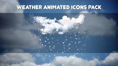 Weather Animated Icons Pack after effects templates
