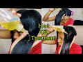 DIY Hot Oil Treatment | Prevent Breakage and Split Ends !! | Relaxed Hair