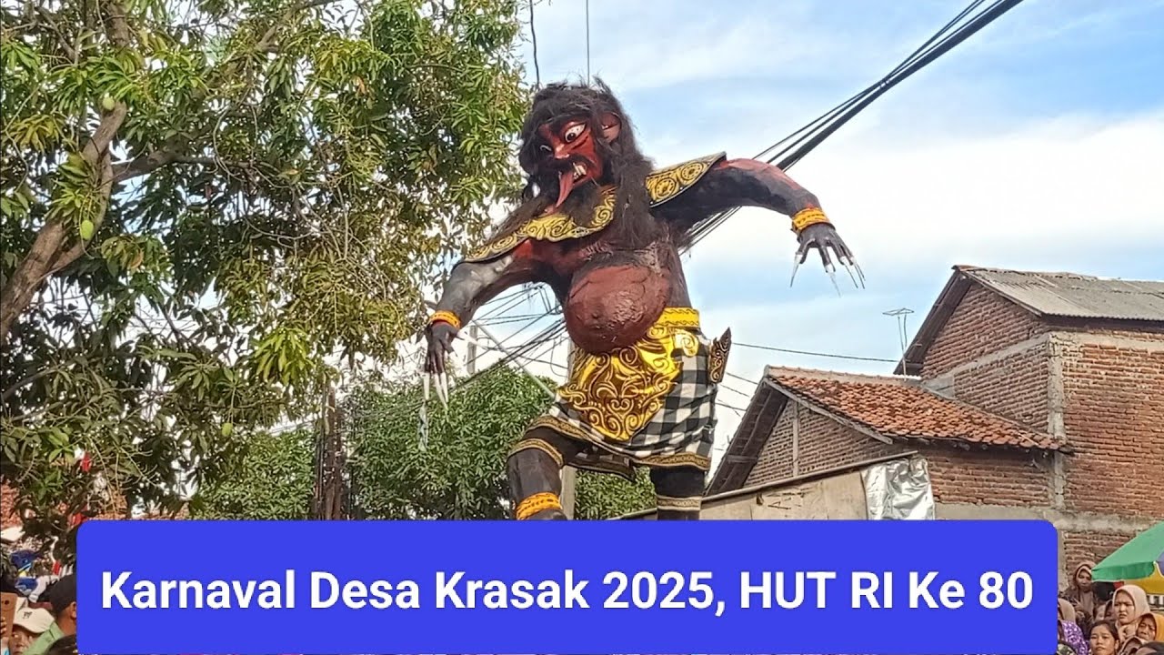 Pawai Karnaval Desa Krasak 2025 HUT RI Ke 80