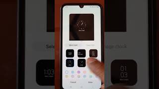 Samsung always on display new clock style #shorts