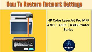 Restore or Reset network settings HP Color LaserJet Pro MFP 4300 Printer series