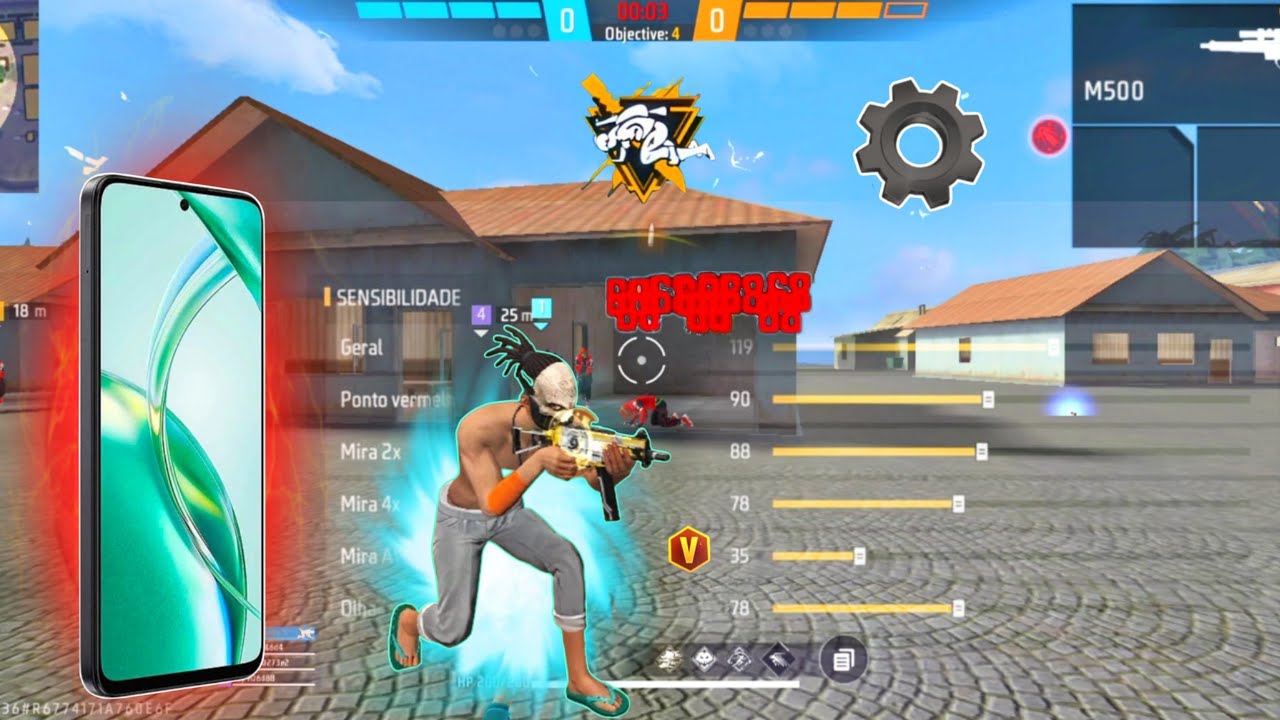 Honor 200 Smart Free Fire Headshot Sensitivity⚡Settings | New honor 200 smart free fire test 📲