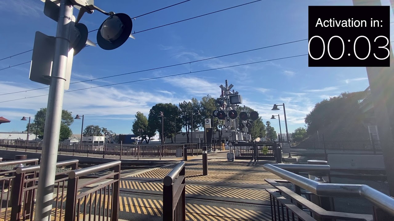 *LIGHTS OFF WHEN GATES RISE* Irwindale Station Pedestrian Crossing
