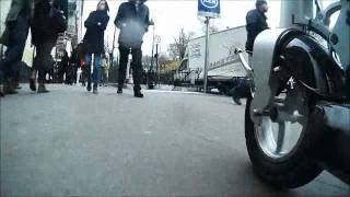 MYWAY Escooter in Paris streets sidewalks