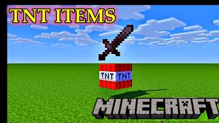 MINECRAFT BUT YOU HAVE TNT ITEMS