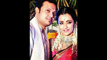 South Actress Trisha Krishnan Husband Varun Manian His Wife Trisha Krishnan Shots 