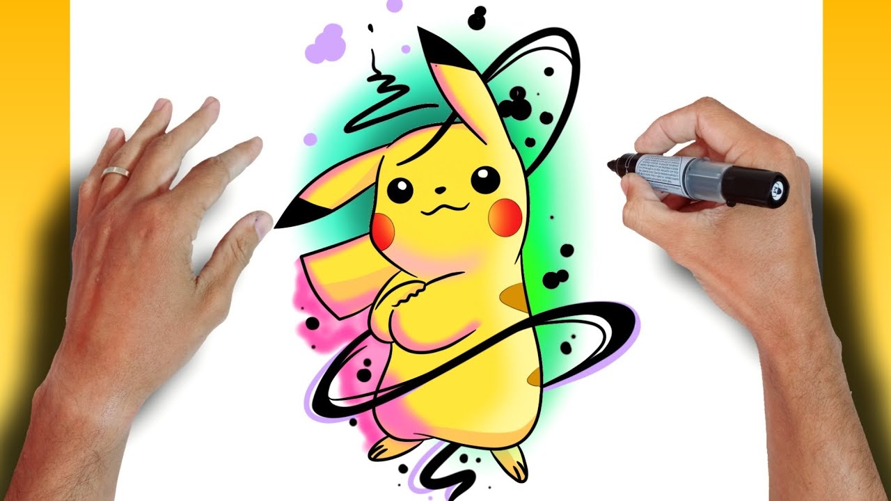 Desenhando com Lápis -  desenhos-faceis.html Descrição Talvez o desenho para desenhar mais fácil  dos Pokémons seja o Pikachu Pikachu é o mais famoso Pokémon da Nintendo.  Ele apareceu pela primeira vez no