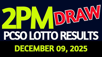 2pm Lotto Result Today December 09, 2025 Swertres Ez2 PCSO